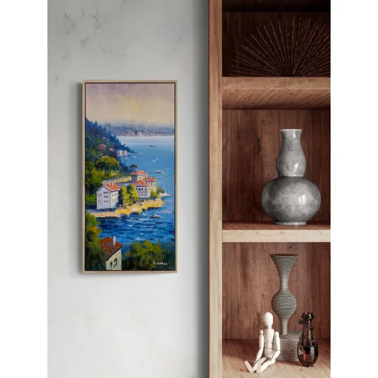 Tale of the Waterfront Mansions Oil Painting