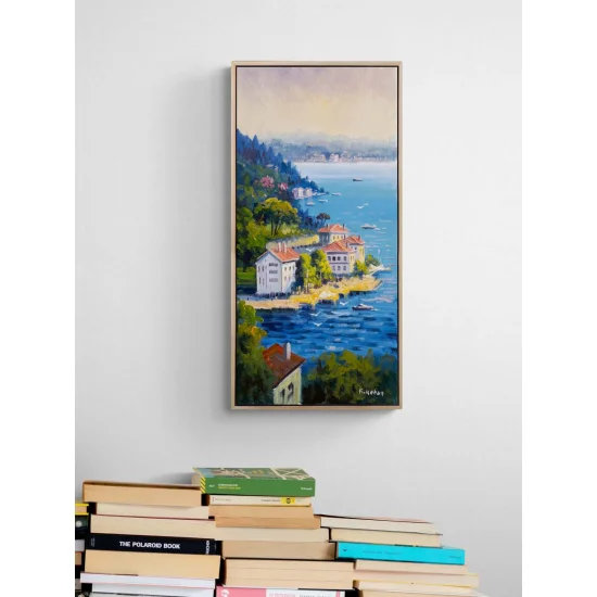 Tale of the Waterfront Mansions Oil Painting