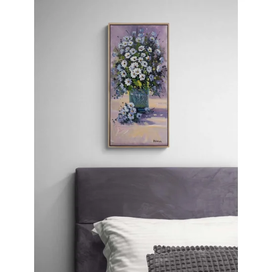 Papatya Zamanı Yağlı Boya Tablosu