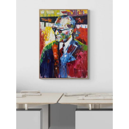 Atatürk in Colors Oil Painting