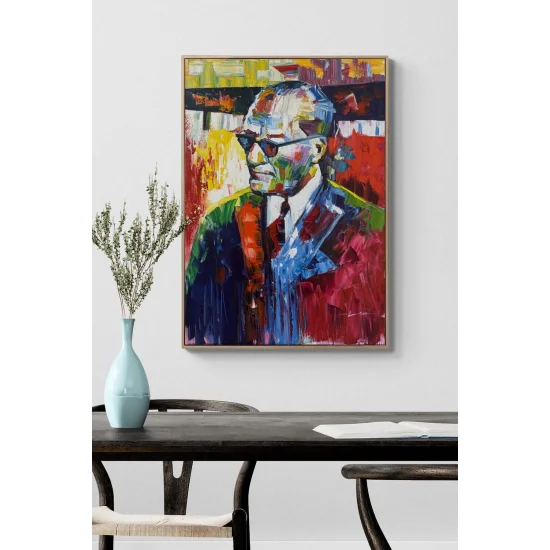 Atatürk in Colors Oil Painting