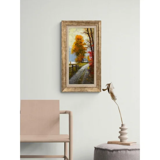 Sonbaharda Zaman Yağlı Boya Tablosu