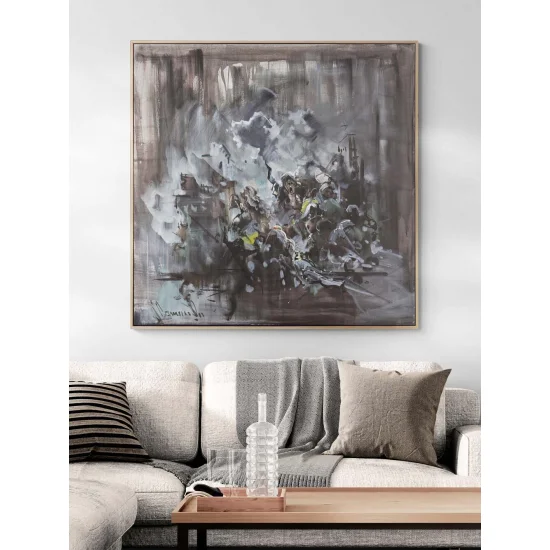 Çöküşün İçinde Yağlı Boya Tablosu