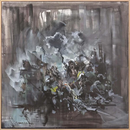 Çöküşün İçinde Yağlı Boya Tablosu