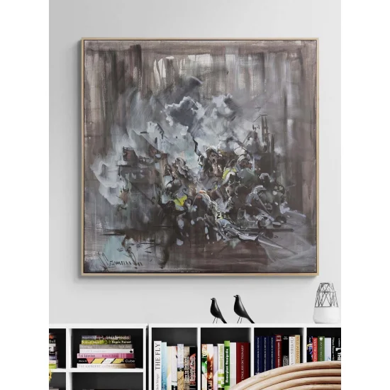 Çöküşün İçinde Yağlı Boya Tablosu