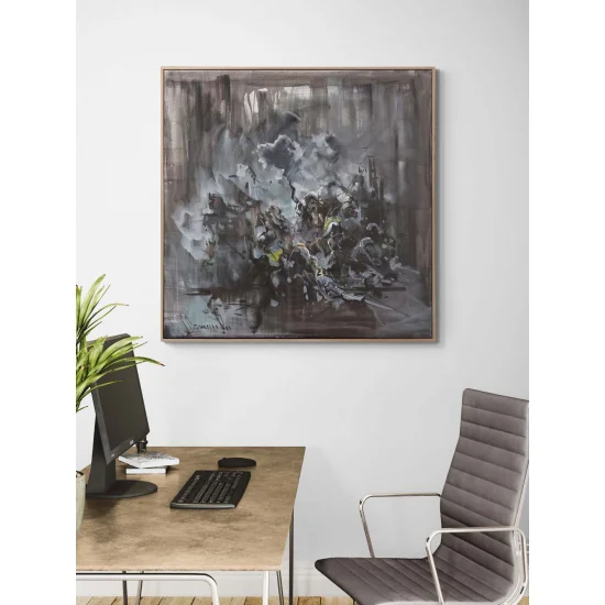 Çöküşün İçinde Yağlı Boya Tablosu