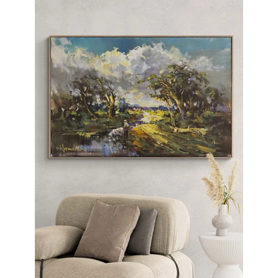 Gün Doğumunun Sessizliği Yağlı Boya Tablosu