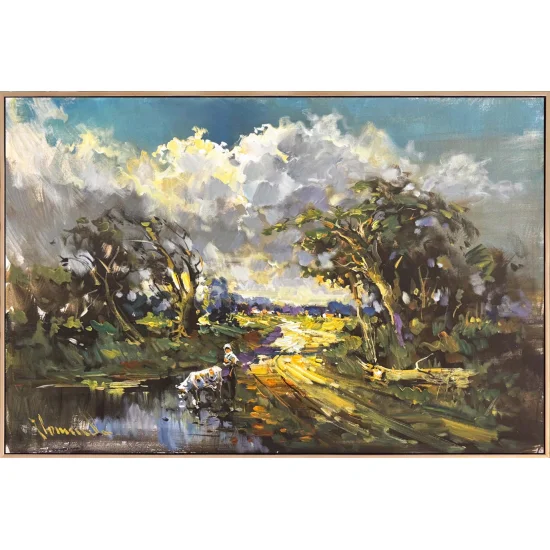 Gün Doğumunun Sessizliği Yağlı Boya Tablosu