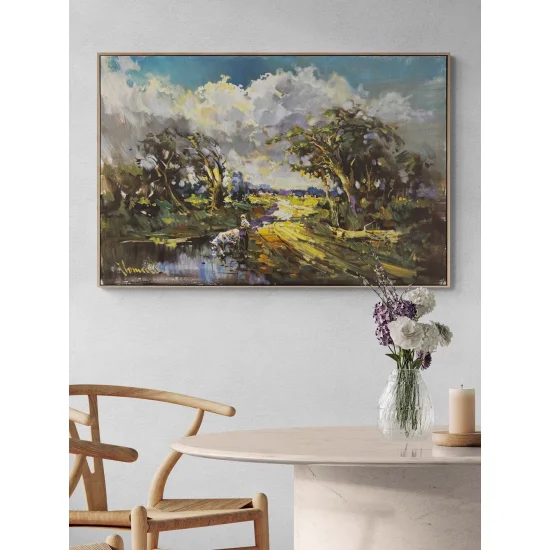 Gün Doğumunun Sessizliği Yağlı Boya Tablosu