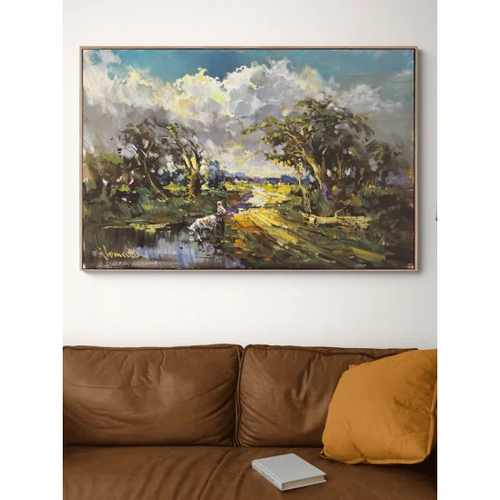 Gün Doğumunun Sessizliği Yağlı Boya Tablosu