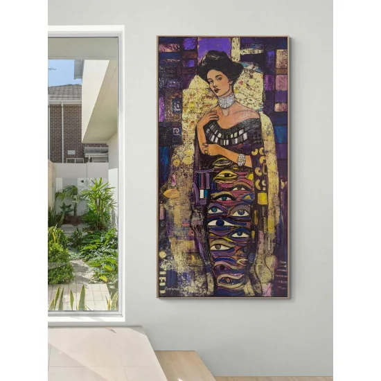 Gözlerin Sırrı Yağlı Boya Tablosu