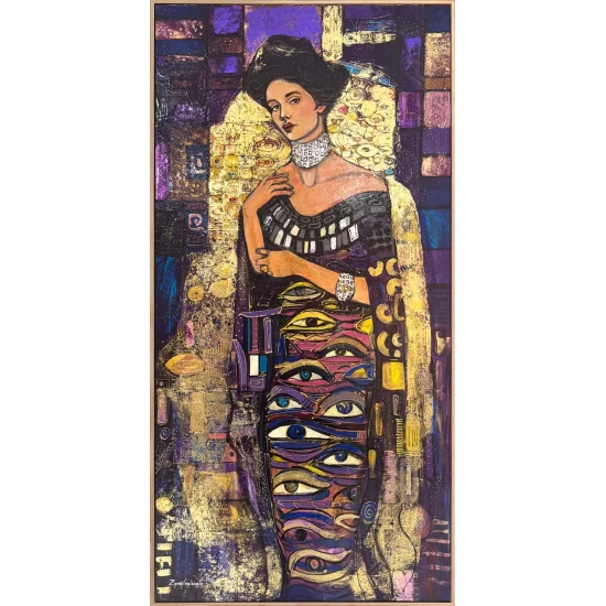 Gözlerin Sırrı Yağlı Boya Tablosu