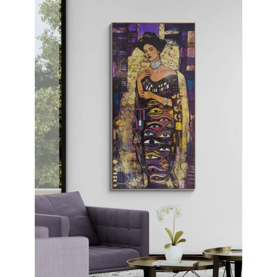 Gözlerin Sırrı Yağlı Boya Tablosu