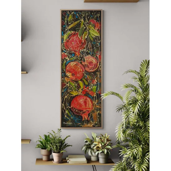 Nar Ağacı Yağlı Boya Tablosu