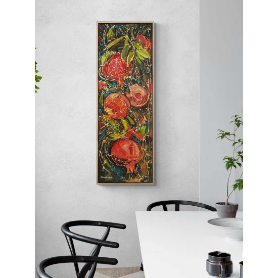 Nar Ağacı Yağlı Boya Tablosu