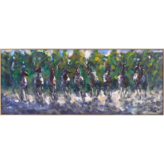 Rüzgarla Gelenler Yağlı Boya Tablosu