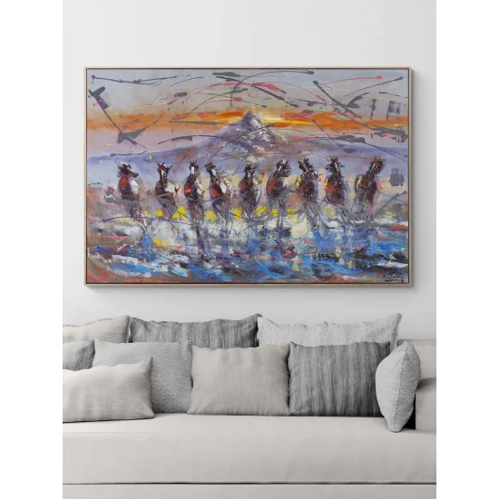 Vahşi Yansıma Yağlı Boya Tablosu