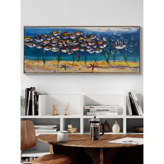 Suyun Altında Bir Yolculuk Yağlı Boya Tablosu