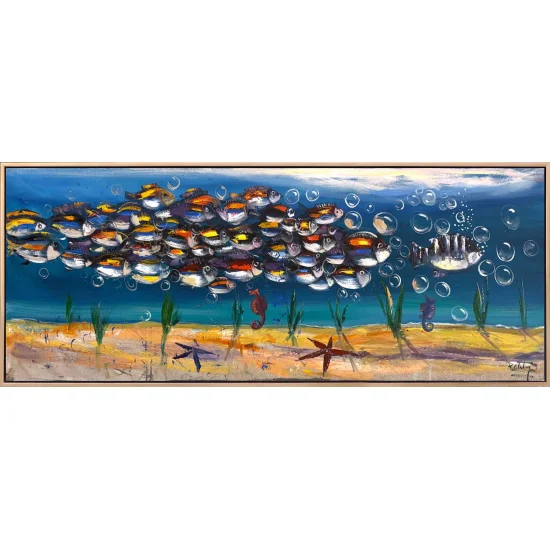 Suyun Altında Bir Yolculuk Yağlı Boya Tablosu