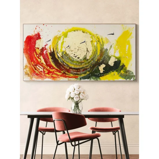 Güneşin Doğuşu Yağlı Boya Tablosu