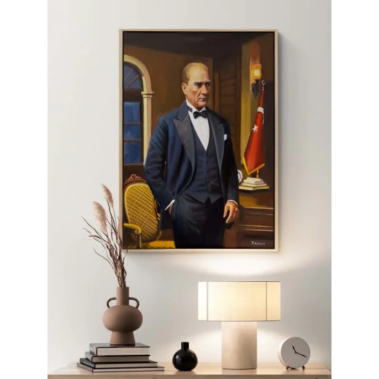 Gratitude to Atatürk Oil Painting