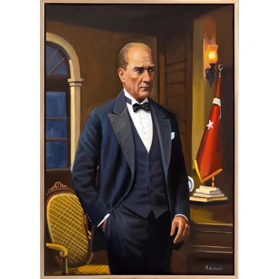 Gratitude to Atatürk Oil Painting