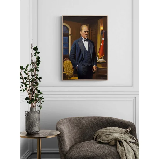 Gratitude to Atatürk Oil Painting