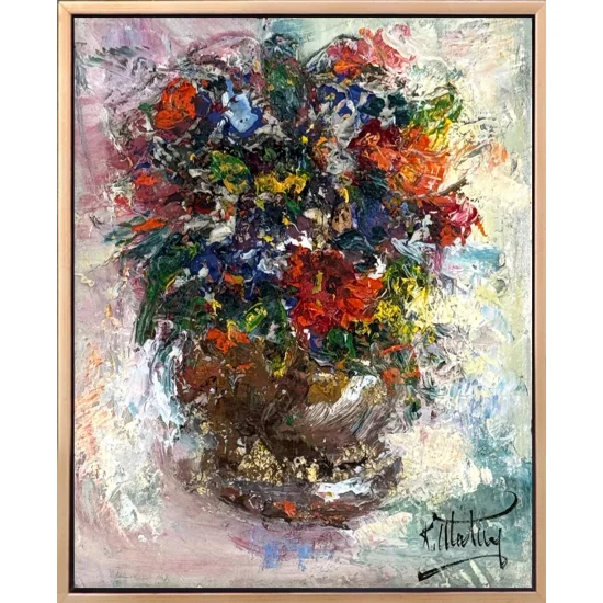 Umudun Çiçekleri Yağlı Boya Tablosu