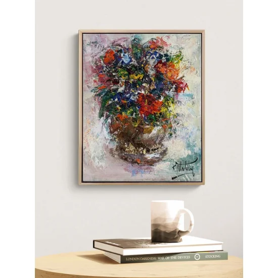 Umudun Çiçekleri Yağlı Boya Tablosu