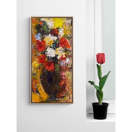 Bir Demet Işık Yağlı Boya Tablosu