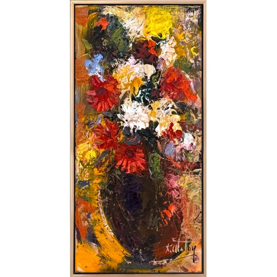 Bir Demet Işık Yağlı Boya Tablosu