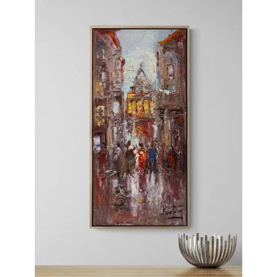 Galata’da Sabah Vakti Yağlı Boya Tablosu