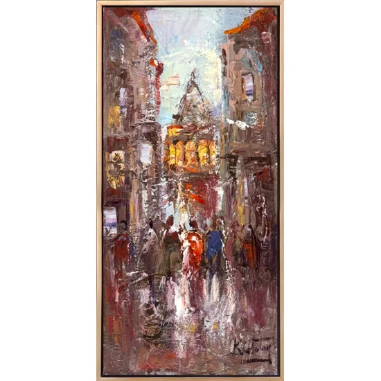 Galata’da Sabah Vakti Yağlı Boya Tablosu