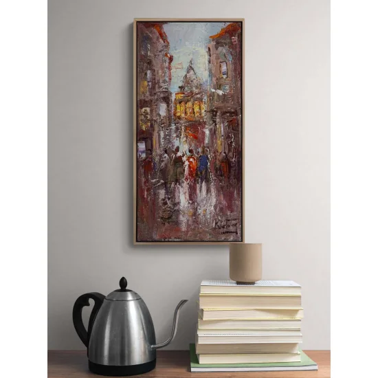 Galata’da Sabah Vakti Yağlı Boya Tablosu