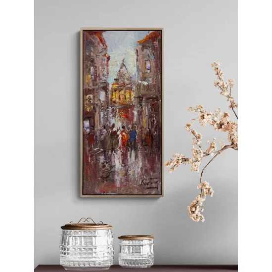 Galata’da Sabah Vakti Yağlı Boya Tablosu