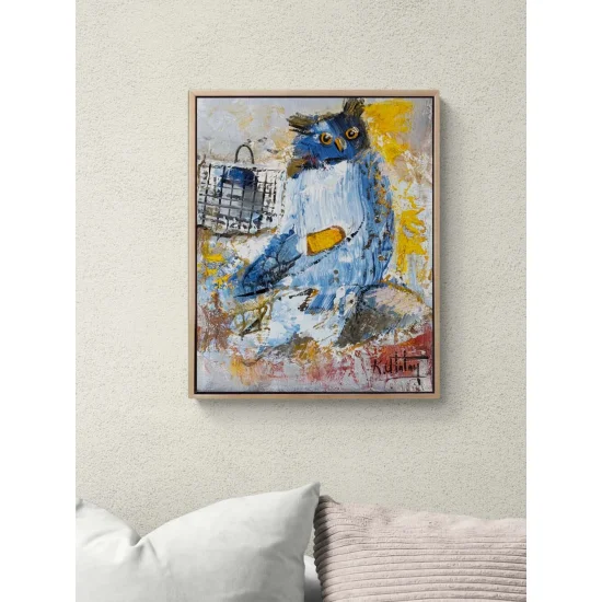 Baykuşun Sessizliği Yağlı Boya Tablosu