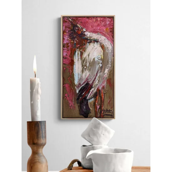 Kanatların Gölgesinde Yağlı Boya Tablosu