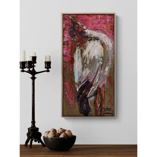 Kanatların Gölgesinde Yağlı Boya Tablosu