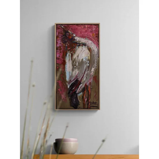 Kanatların Gölgesinde Yağlı Boya Tablosu