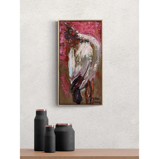 Kanatların Gölgesinde Yağlı Boya Tablosu