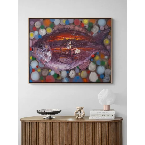 Denizin Gözünde İstanbul Yağlı Boya Tablosu