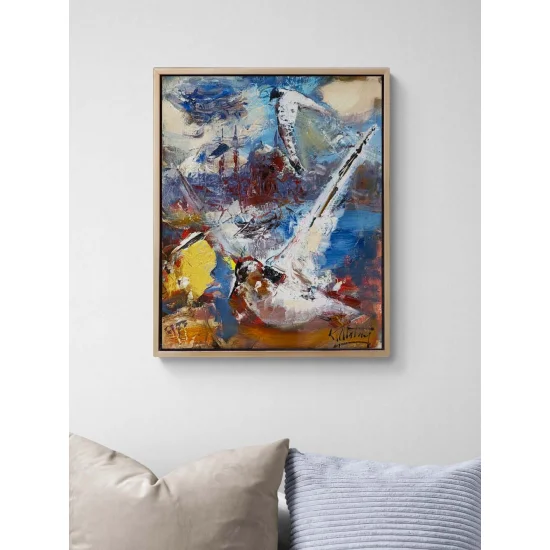 Özgürlüğe Dokunuş Yağlı Boya Tablosu