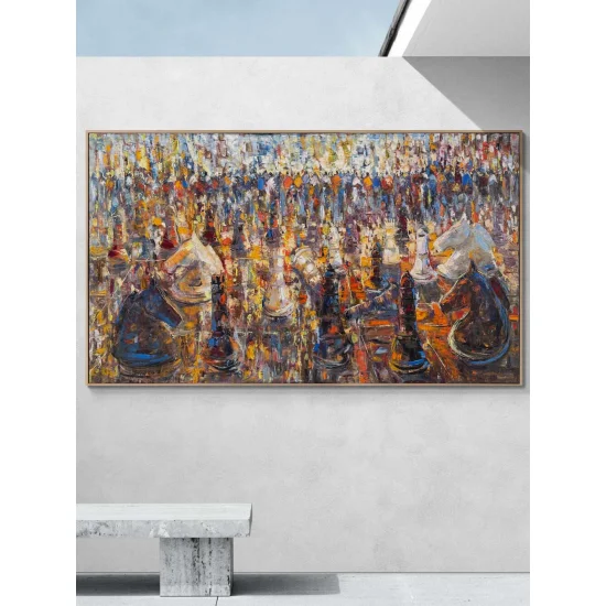 Play Amid the Crowds Oil Painting