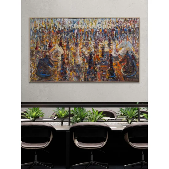 Play Amid the Crowds Oil Painting