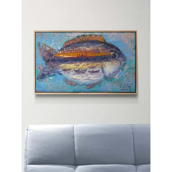 Suların Altındaki İstanbul Yağlı Boya Tablosu