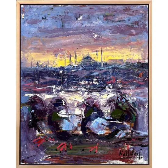 İstanbul’un Kanatları Yağlı Boya Tablosu