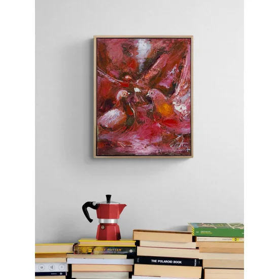 Kırık Kanatların Şarkısı Yağlı Boya Tablosu