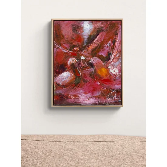 Kırık Kanatların Şarkısı Yağlı Boya Tablosu