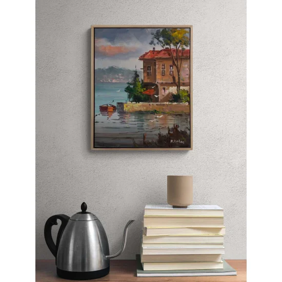 Boğaza Açılan Yol Yağlı Boya Tablosu