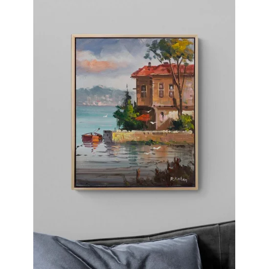 Boğaza Açılan Yol Yağlı Boya Tablosu